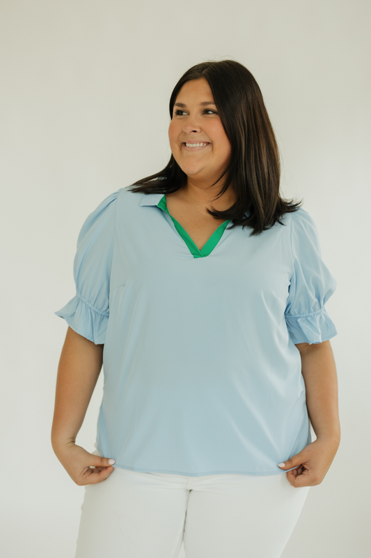 Jessica Top in Light Blue (XS-XL)