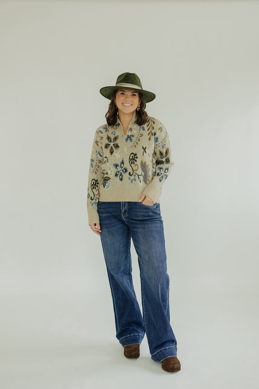 Brinley Barley Half Zip Sweater