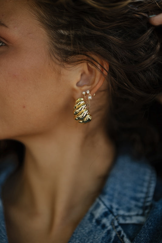 Chunky Twist Hoops