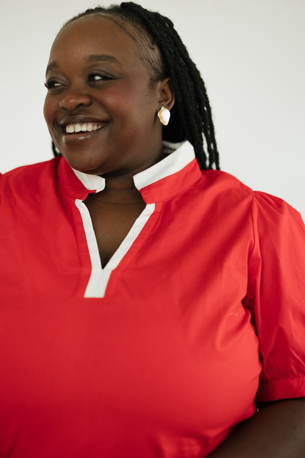 The Tricia Top in Red