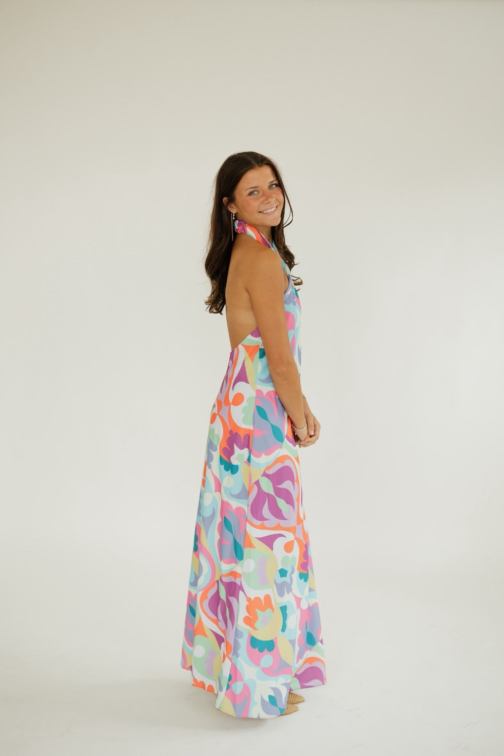 Gia Floral Print Midi Dress