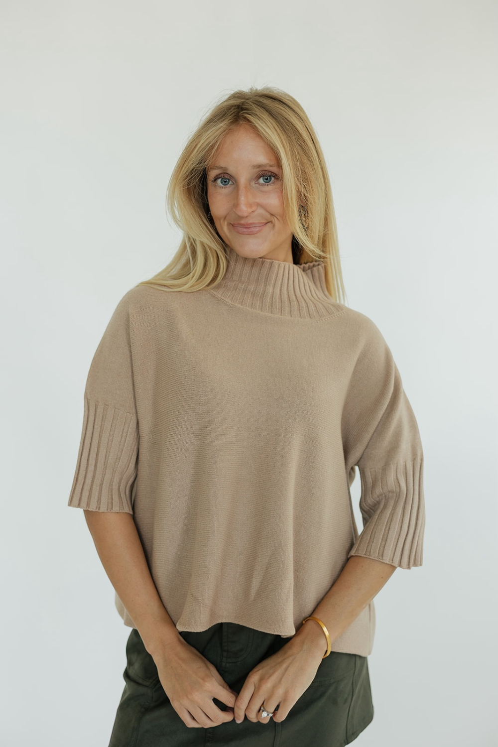 The Maple Turtleneck Sweater in Mocha