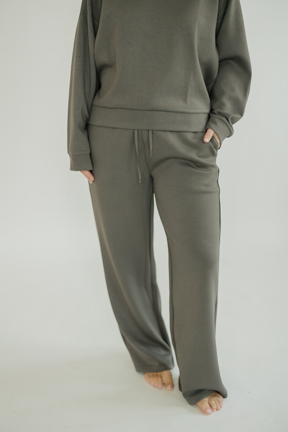 Grey Wide Leg SweatPant (XS-XXL)