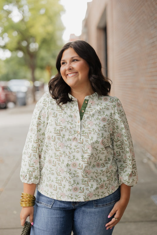 Riley Thistle Vines Top (XS-2XL)