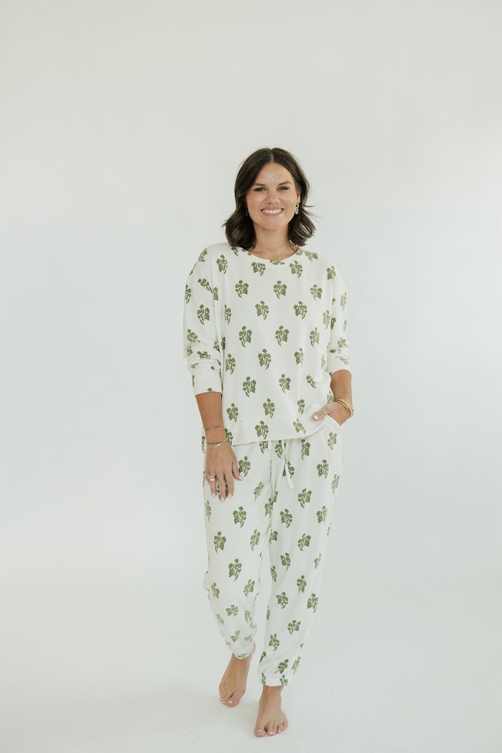 Sophie Jogger Set in Moonlit Grace Ivory (XS-XL)
