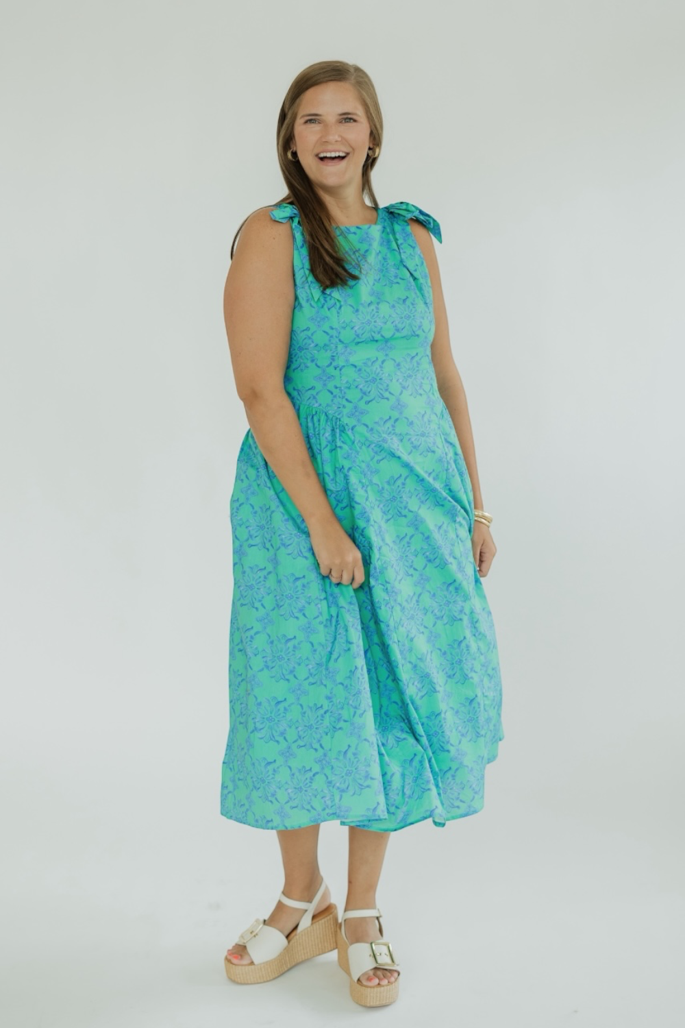 Sadie Bow Tie Shoulder Dress (XS-XL)