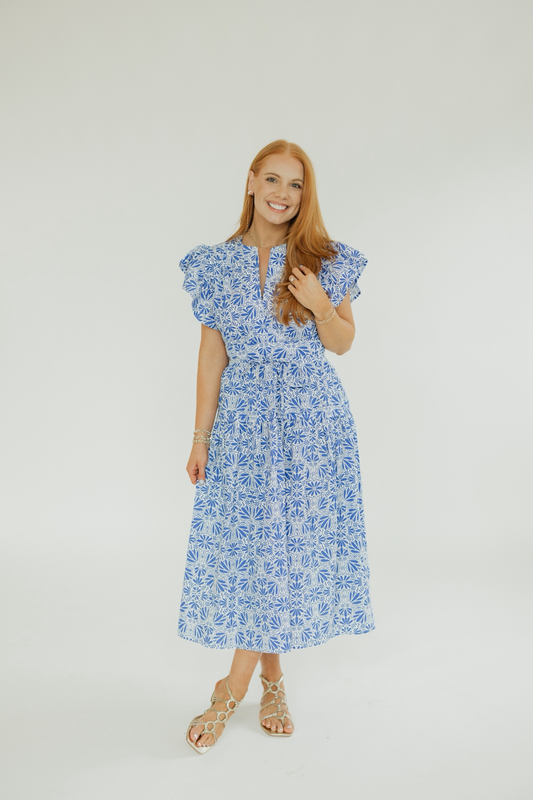Cala Ceramic Bloom Midi Dress