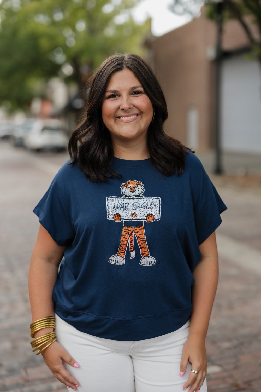 Emily AU Mascot Navy Top (XS-XL)