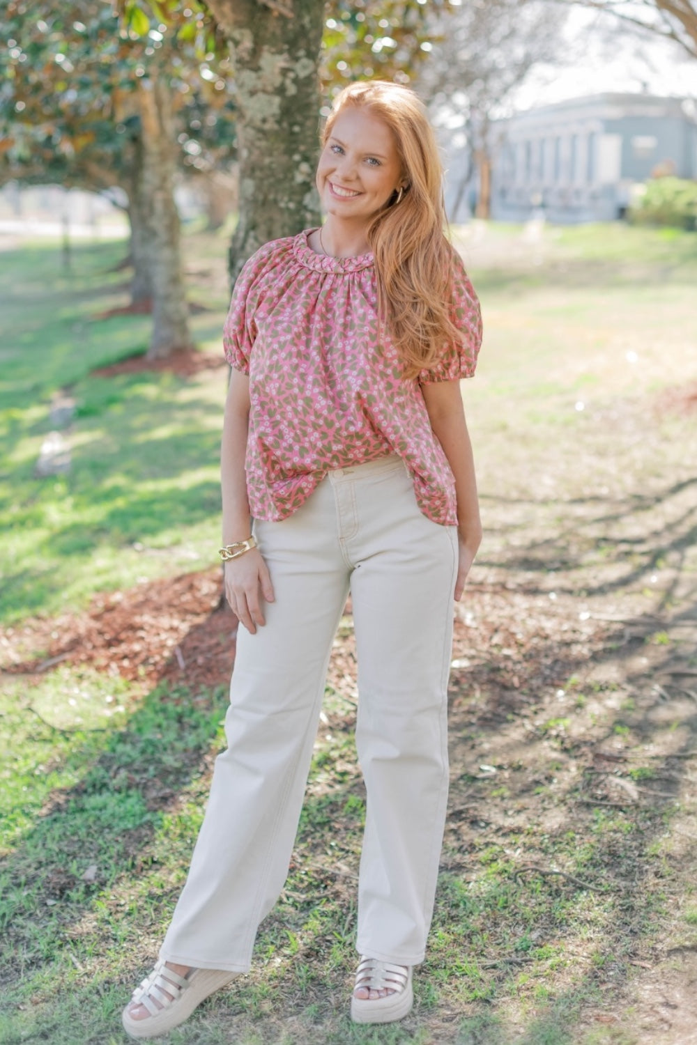 Tonya Braid Trim Blouse