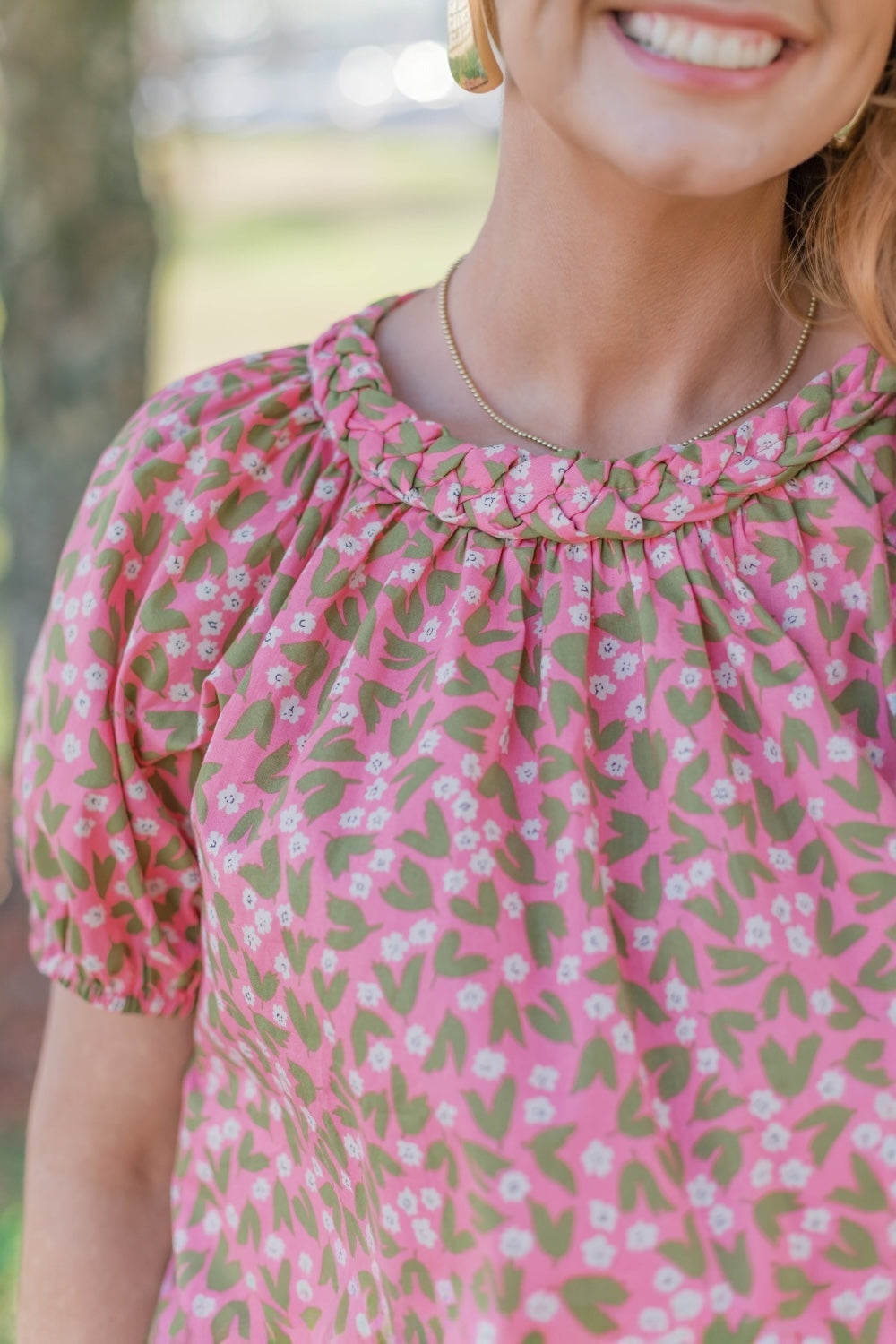 Tonya Braid Trim Blouse