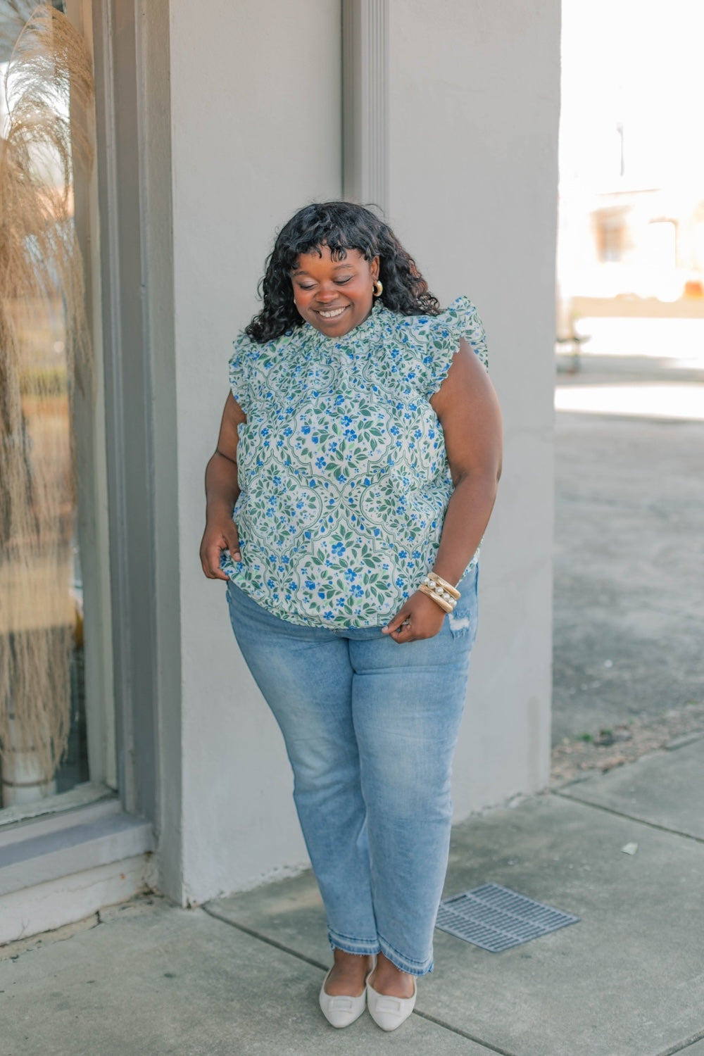 Light Wash Mid-Rise Straight Leg Jean (0-22)