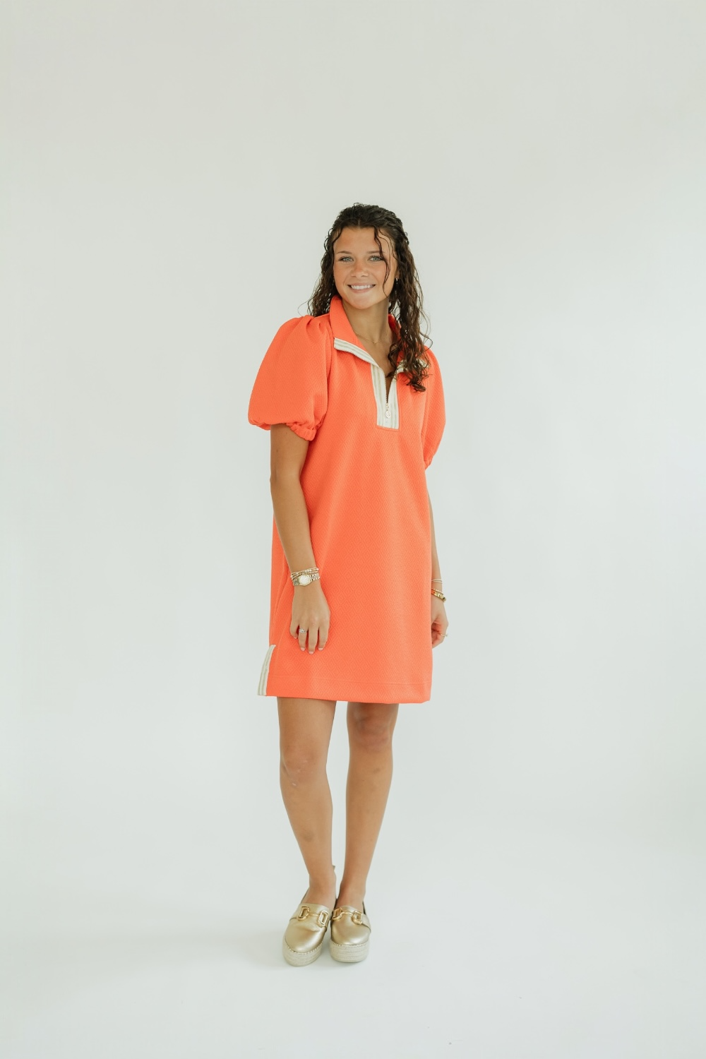 Andie Coral Casual Dress (XS-2XL)