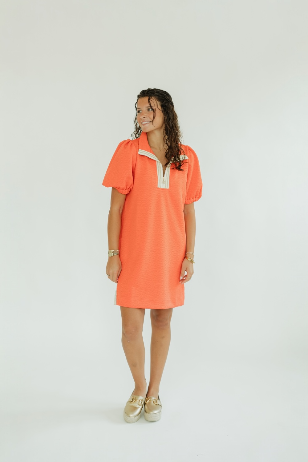Andie Coral Casual Dress (XS-2XL)