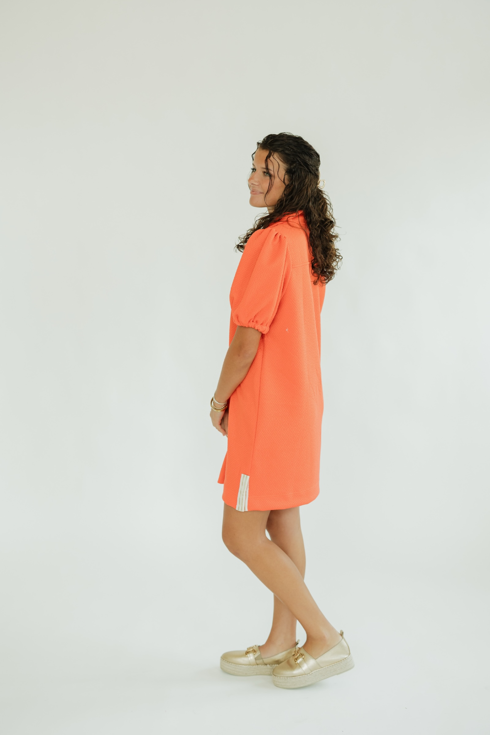 Andie Coral Casual Dress (XS-2XL)