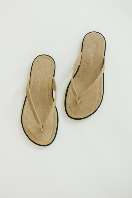 Leo Flip Flop in Tan Suede by Matisse Footwear