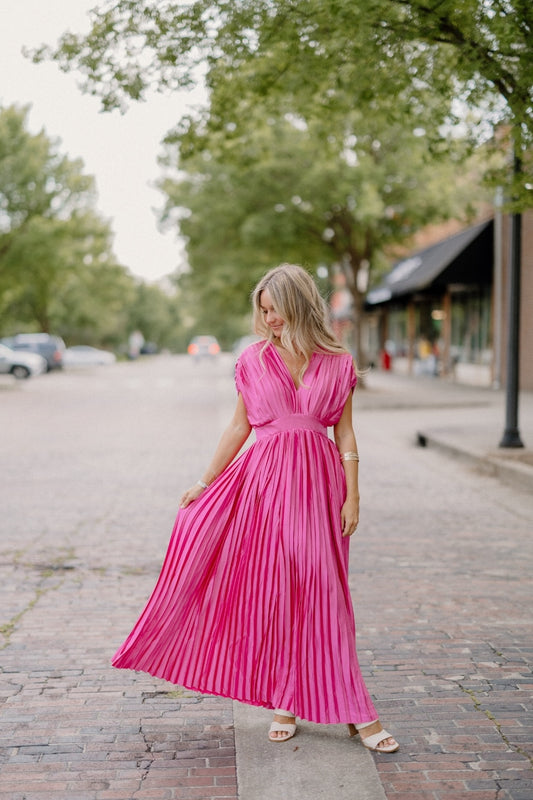 The Sky Pinstripe Hayden Dress-AS