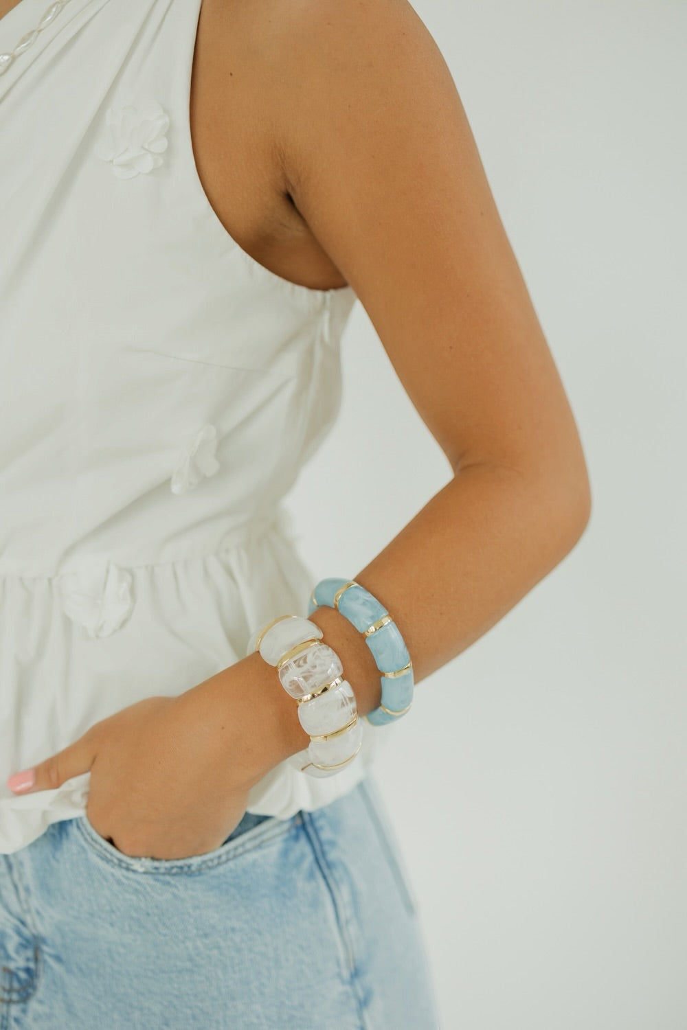 Talia Bracelet in White