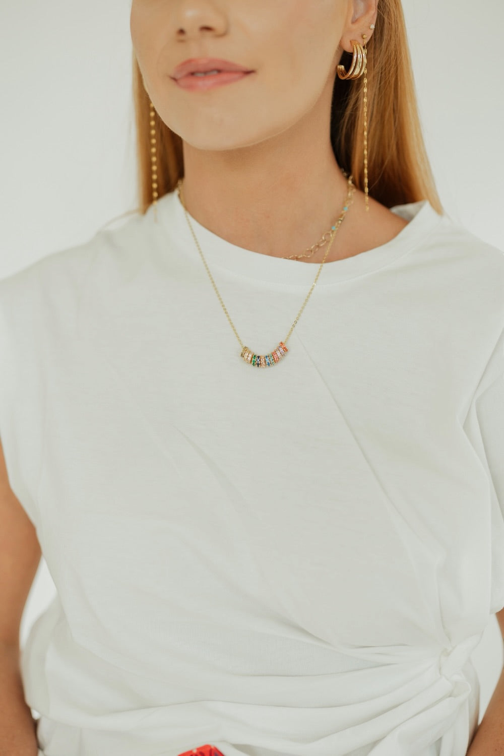 Circle Rainbow Necklace
