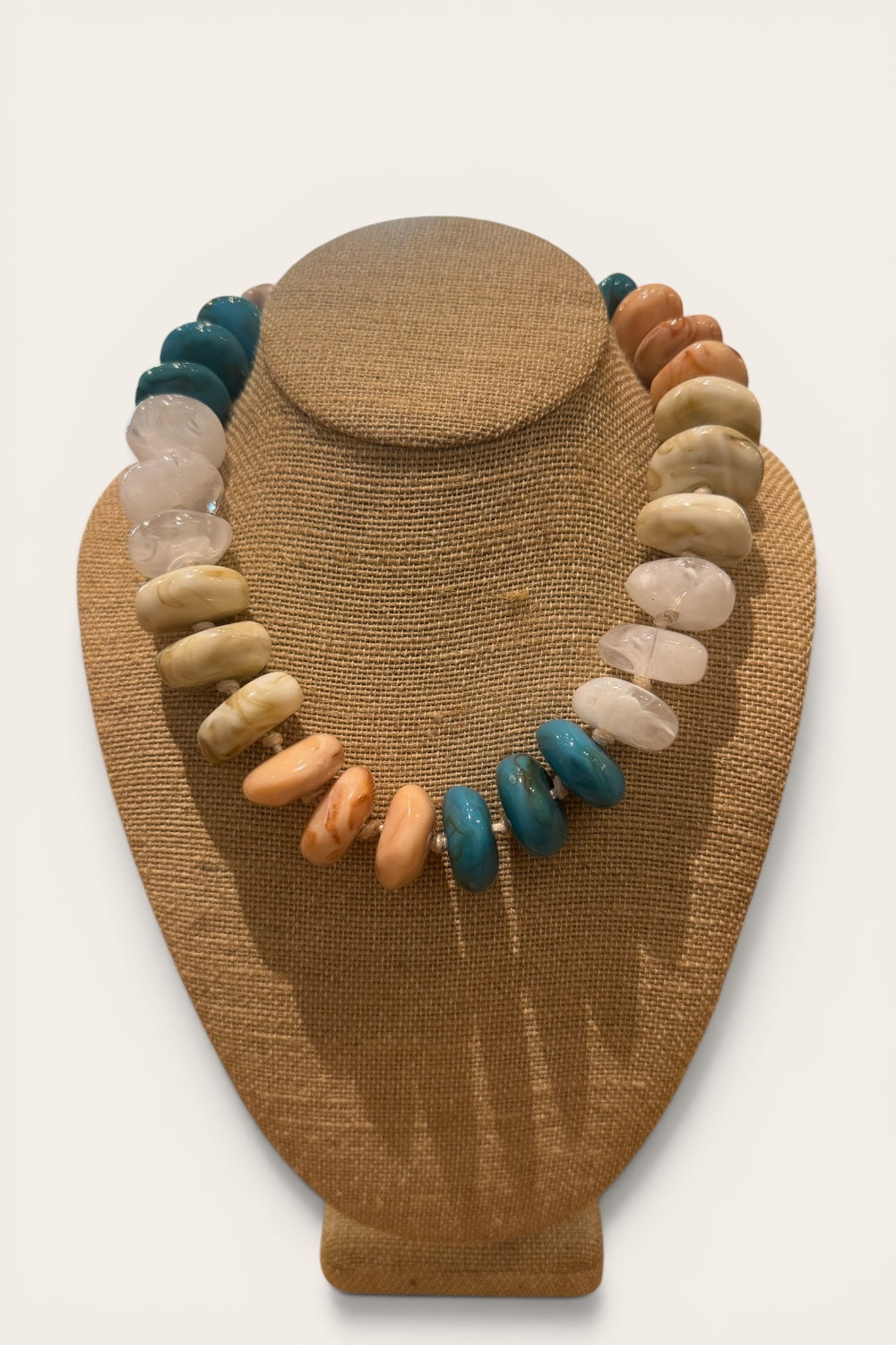 Delray Pastel Mix Chunky Beaded Necklace