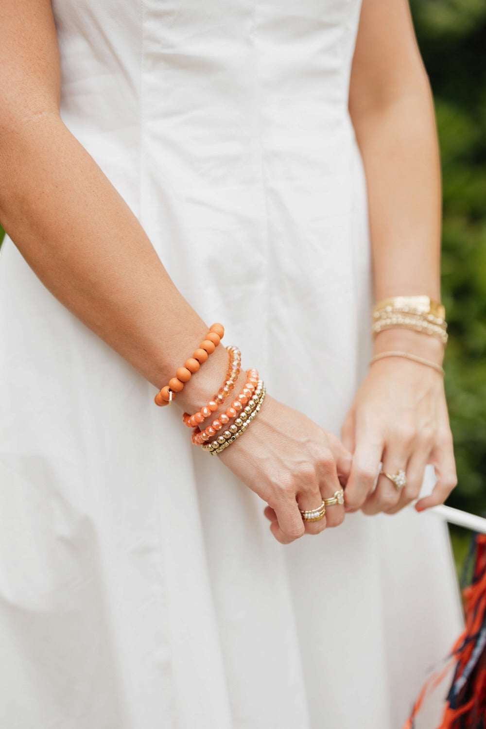 Mandy Orange Bracelet Stack
