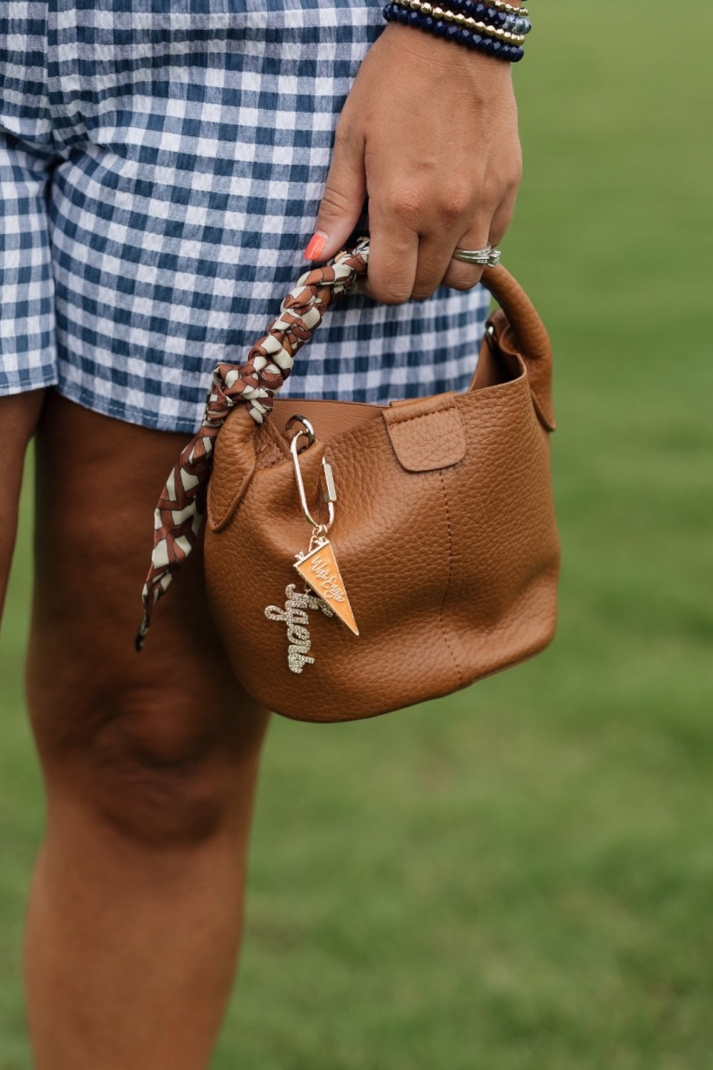 Brown Leather Mini Tote