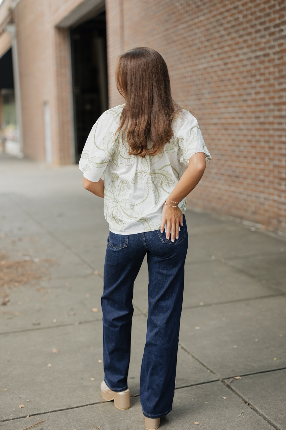 Layla Leaf Fluttered Top