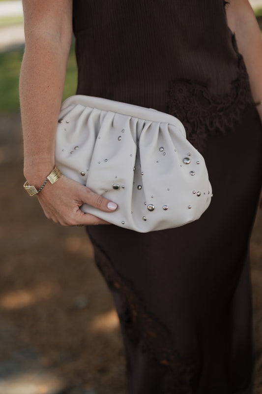 Paloma Studded Clutch