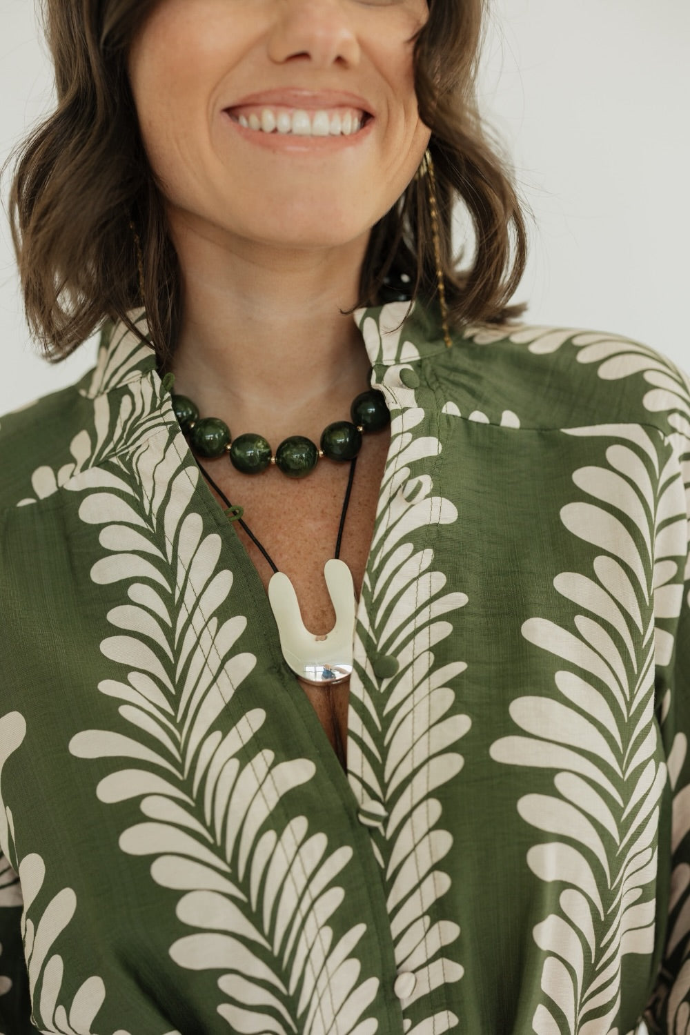 Molten Silver Pendant Necklace by Noonday Collection