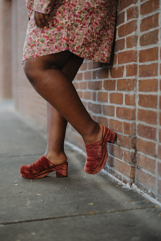 Ginette in Copper Velvet by Chocolat Blu