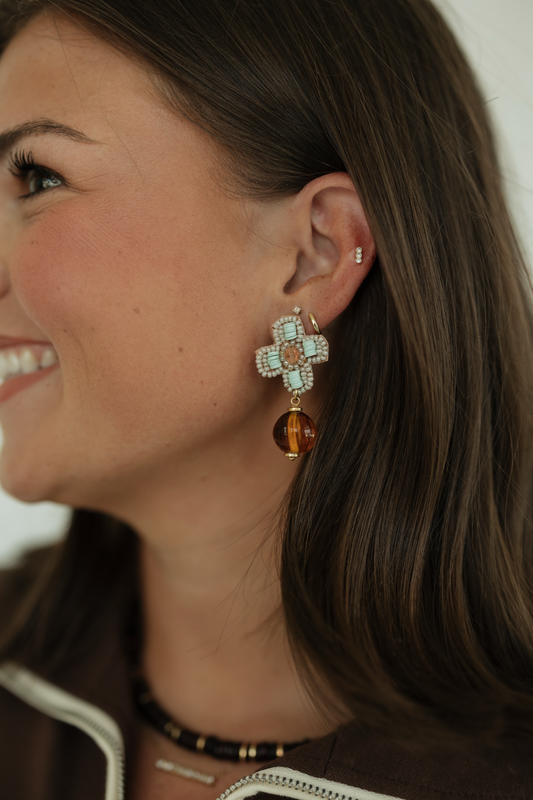Vintage Amber Drop Earrings by Noonday Collection