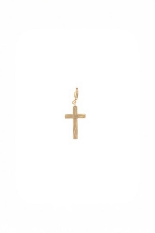 Charm Bar: Brushed Cross Charm