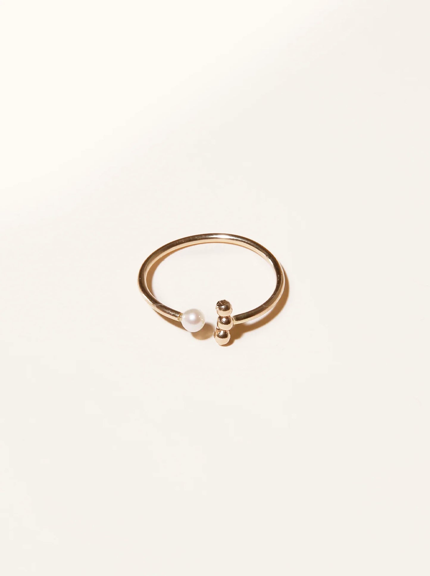 Caesar Open Pearl Ring by Able
