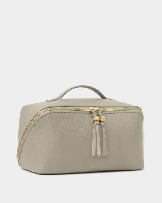 Soho Large Makeup & Wash Bag in Green Mist