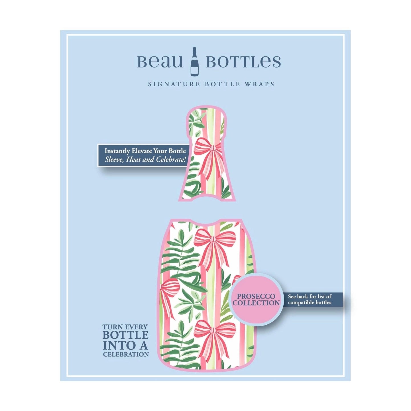 Beau Bottles Bows of Joy - Prosecco Collection