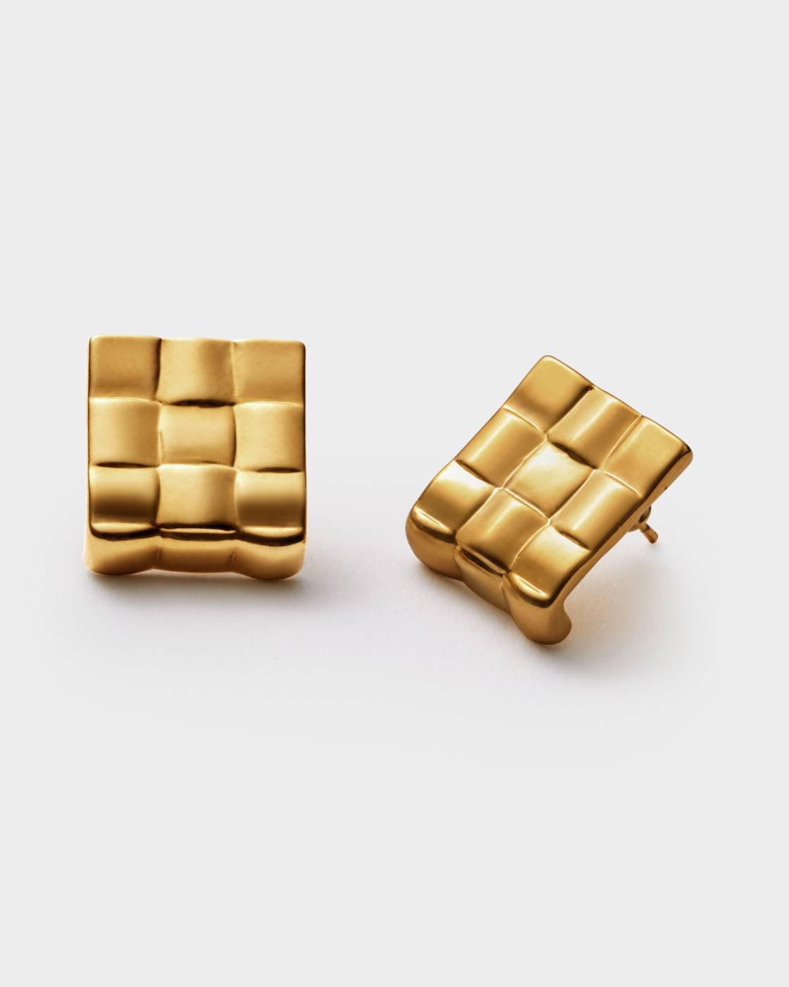 Taya Oversized Woven Stud Earrings