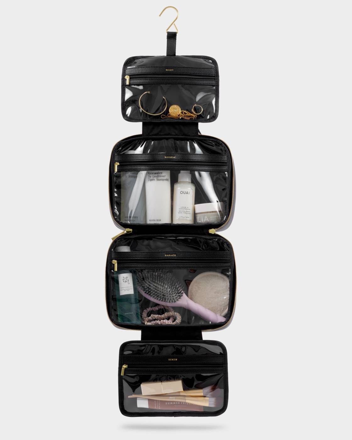 Hanging Wash Bag - Black