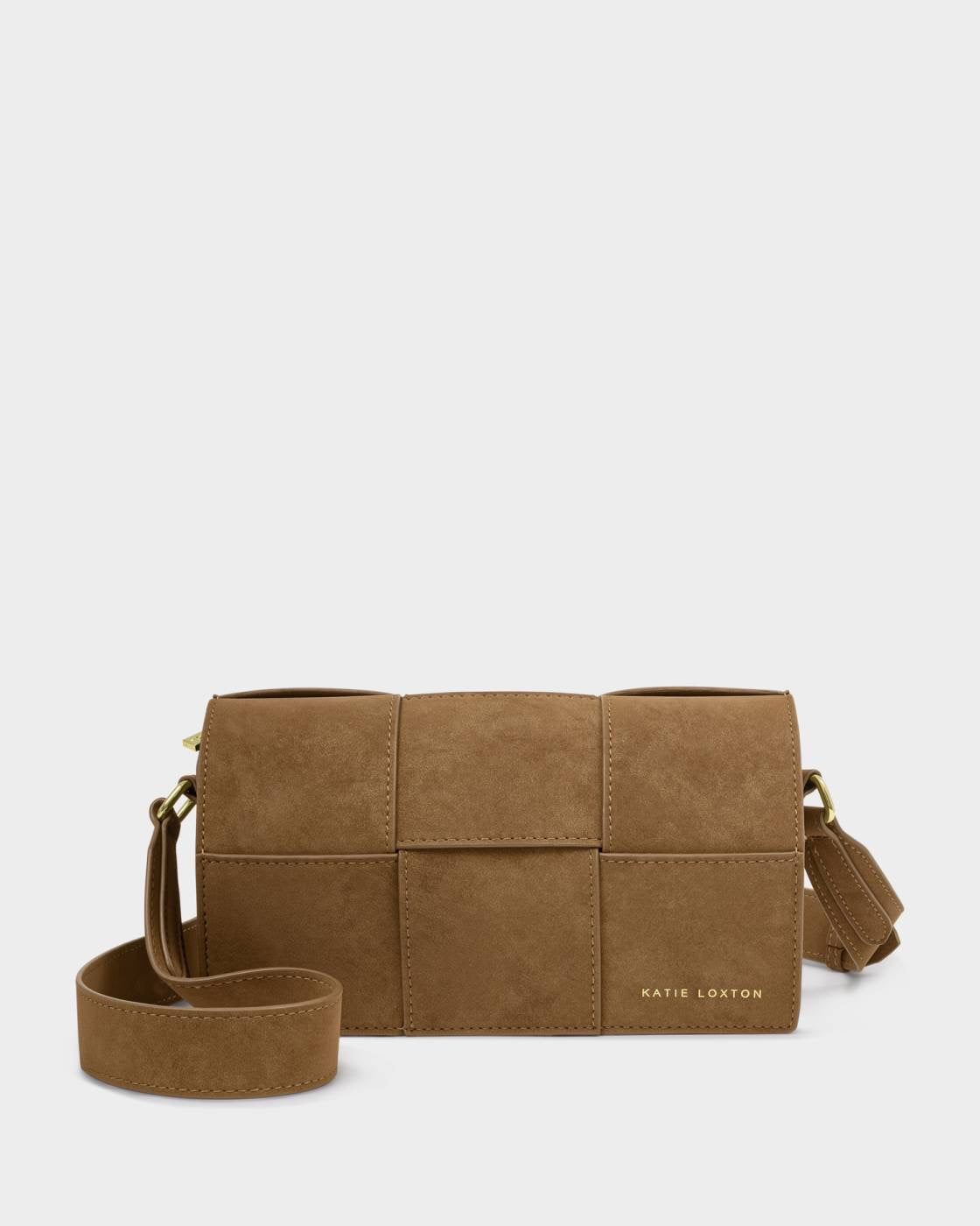 Taya Crossbody Bag - Caramel Suedette