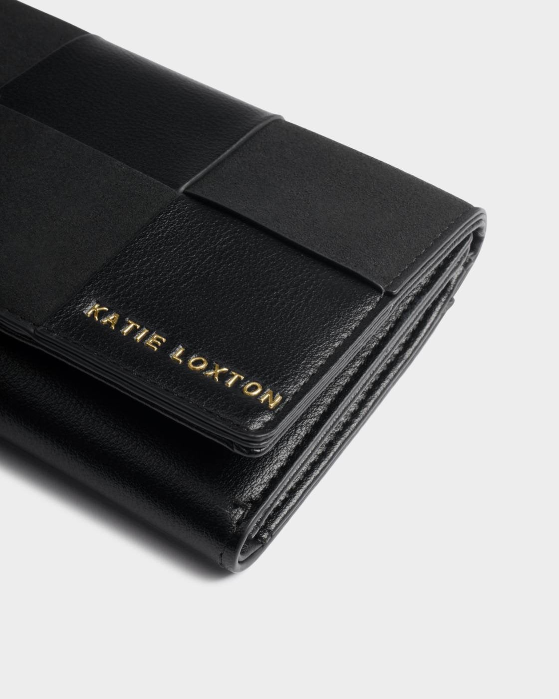 Taya Woven Wallet - Black