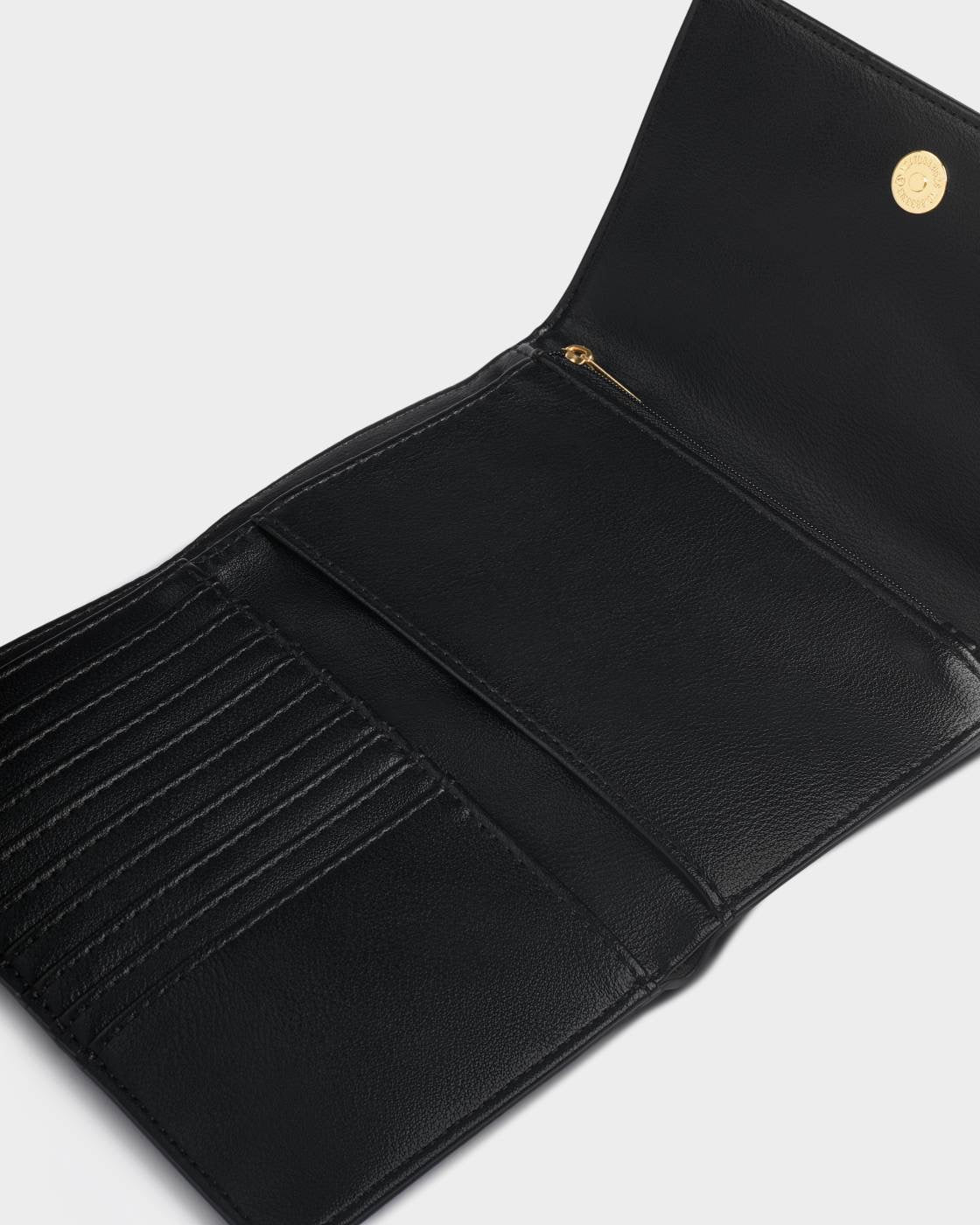 Taya Woven Wallet - Black