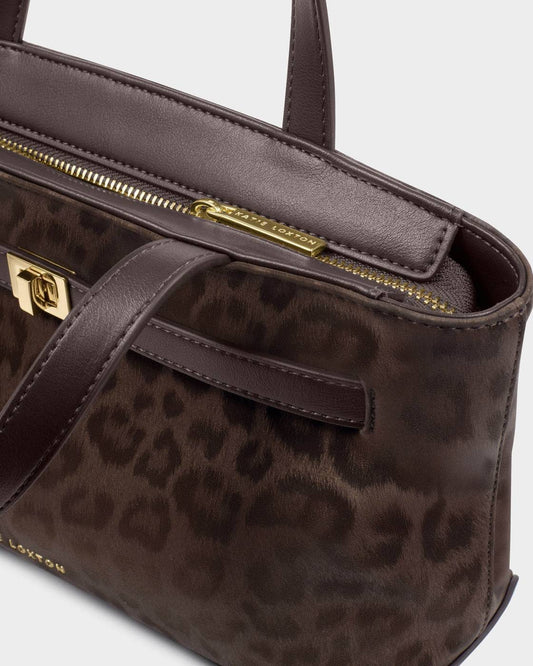 Orin Top Handle Crossbody Bag - Leopard