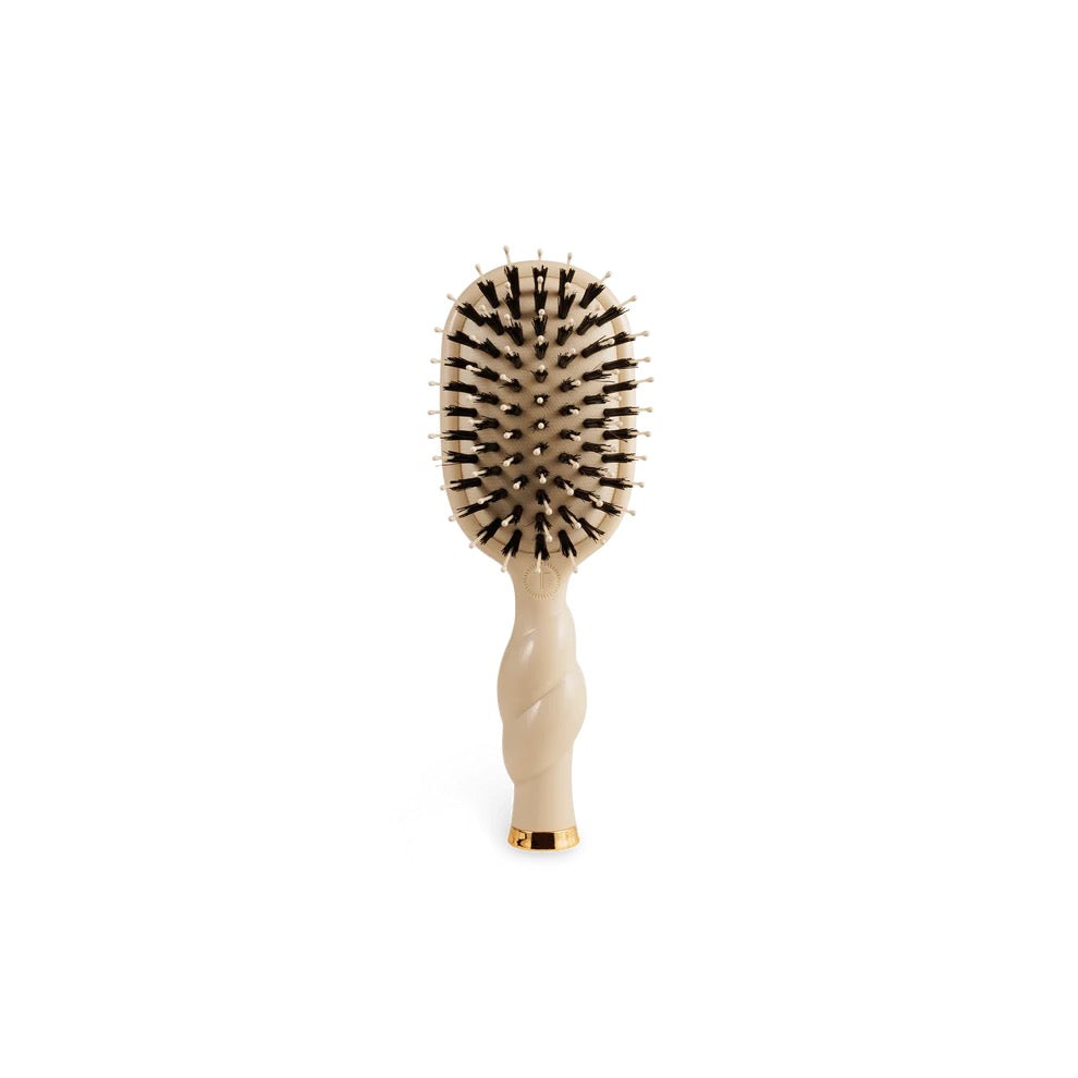 Mini Boar Bristle Hair Brush by Teleties - Tan