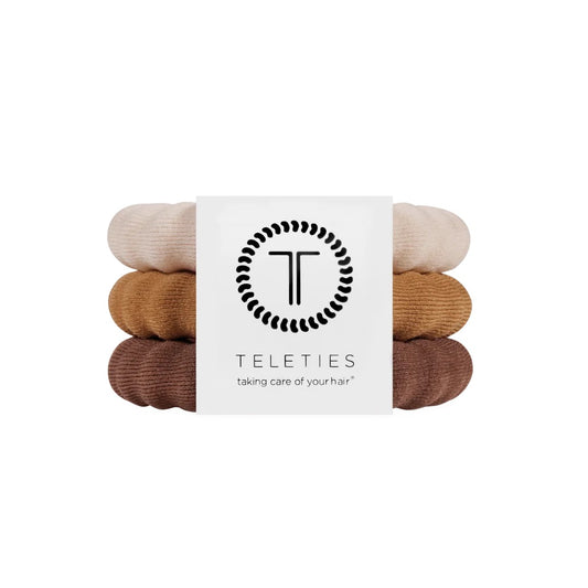 Espresso Yourself Large Nylon Hair Ties by Teleties