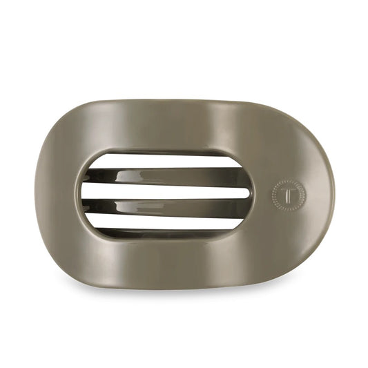 Large Sage It Ain't So Flat Round Hair Clip