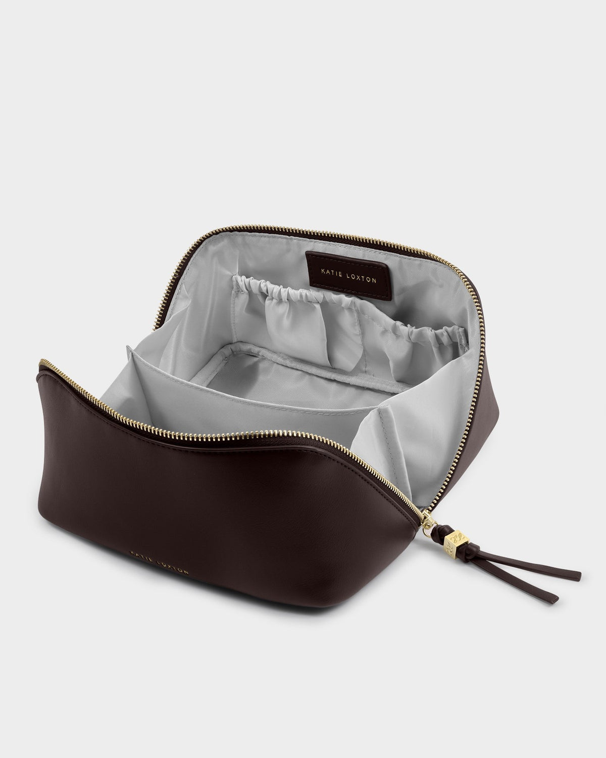 Soho Medium Makeup & Wash Bag in Bitter Chocolate