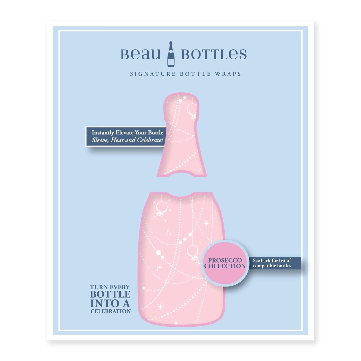 Beau Bottles Pink Pearls & Prosecco - Prosecco Collection