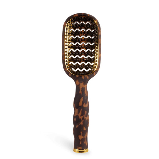 The Vented Hair Brush - Tortoise by Teleties