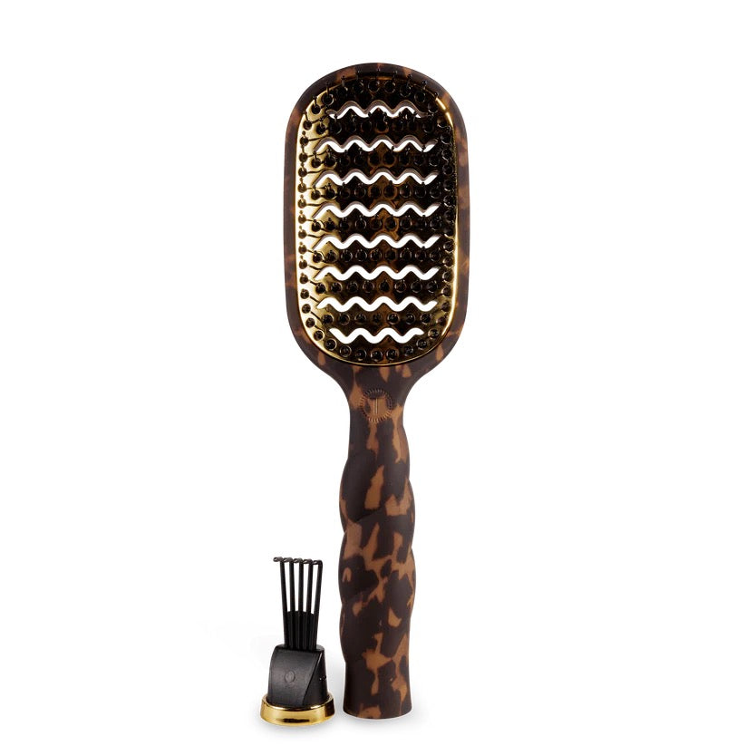 The Vented Hair Brush - Tortoise by Teleties
