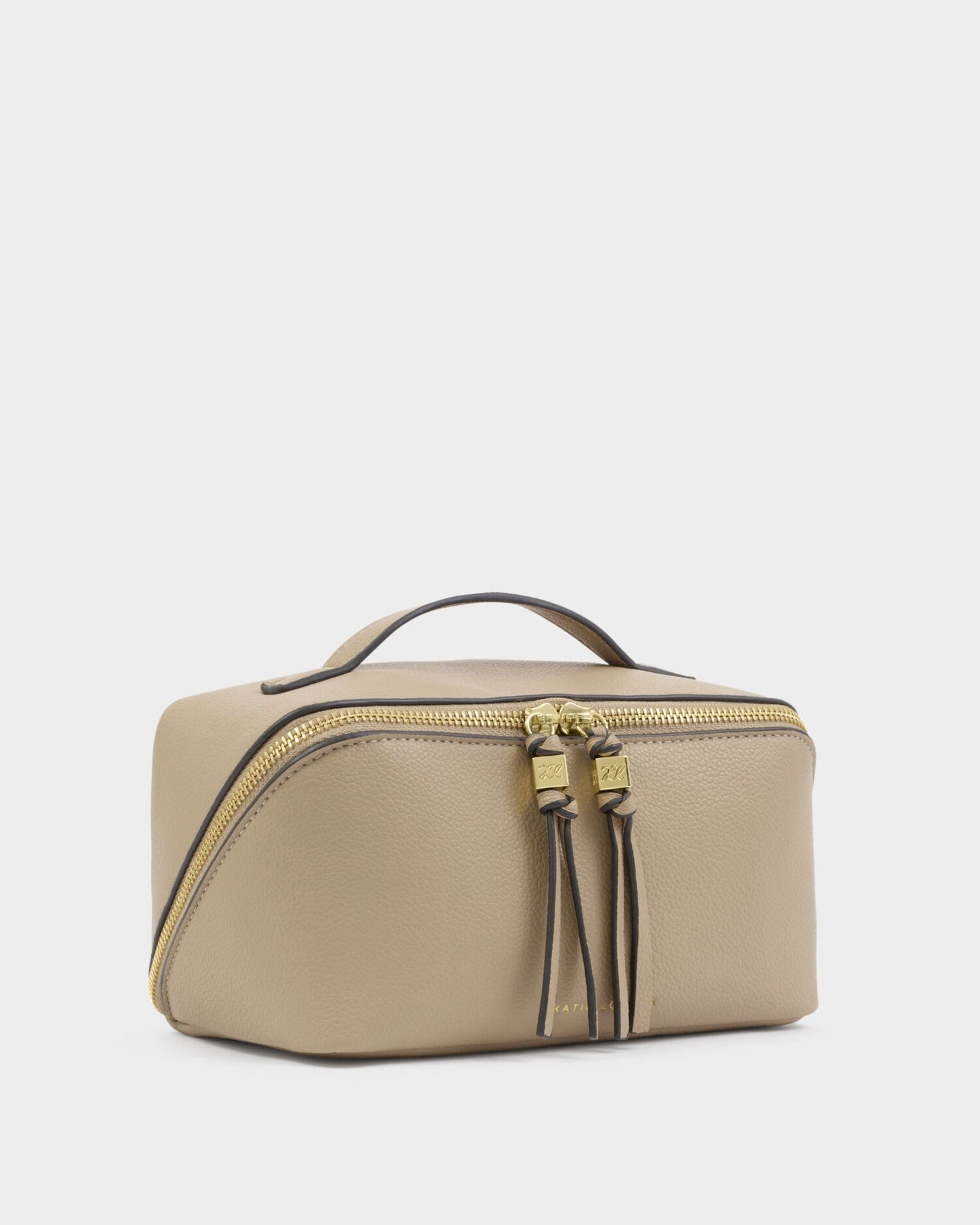 Soho Medium Makeup & Wash Bag in Light Taupe