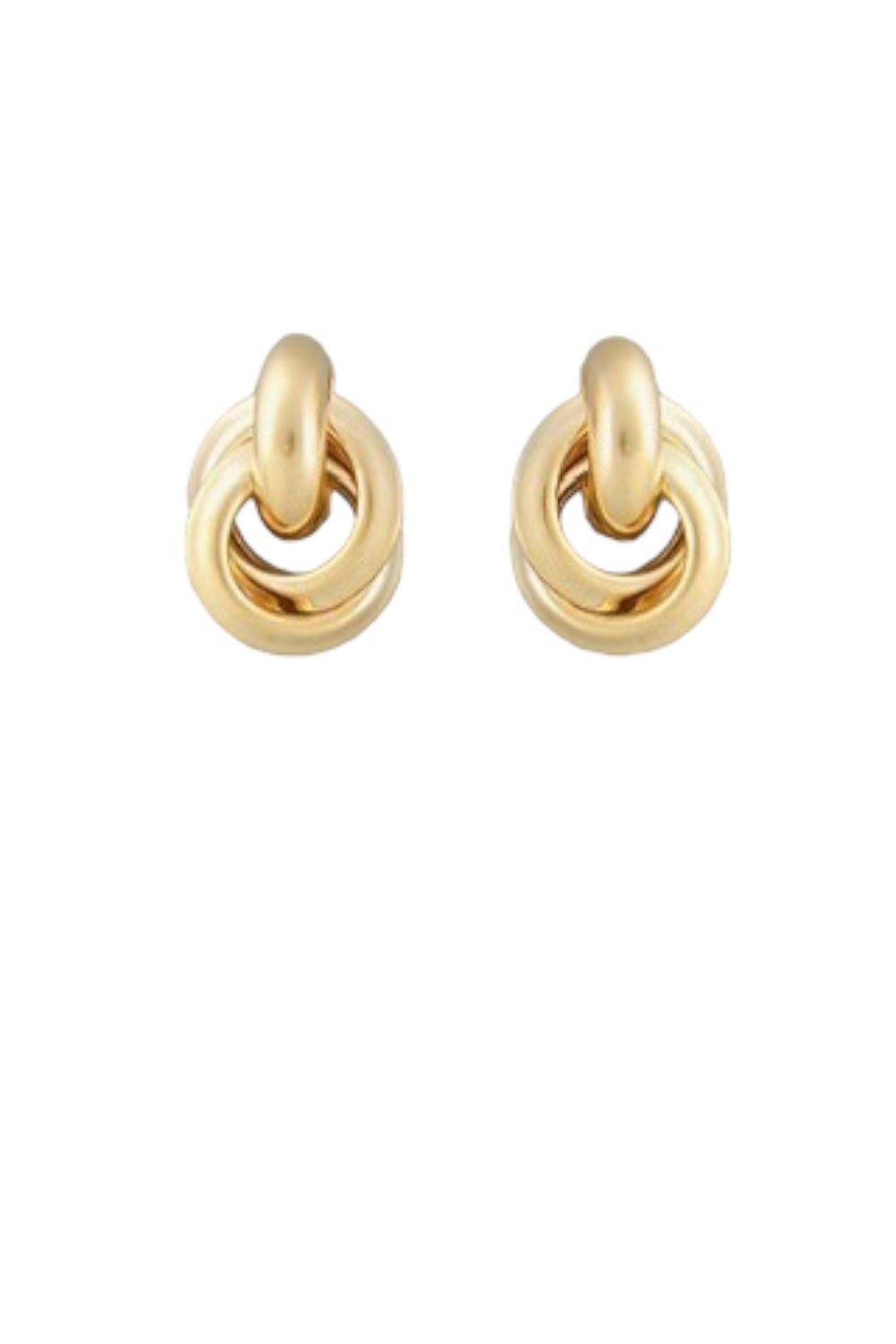 Gold Love Knot Studs