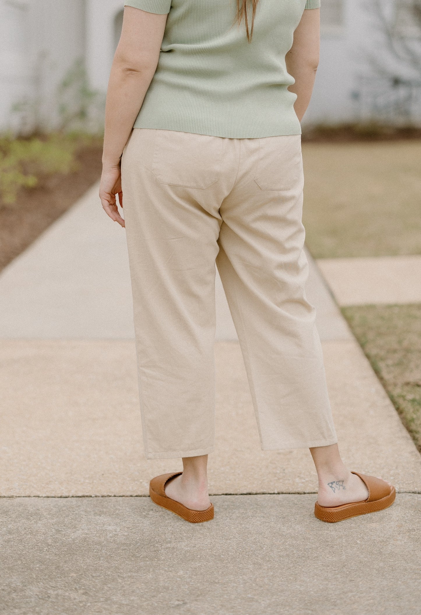 Mila Pull on Pant in Brown Sugar by Able Clothing